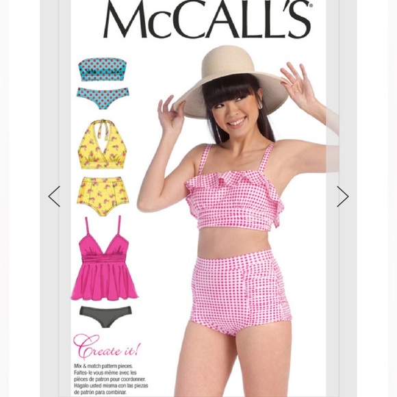 McCalls 7168 Misses Bikinis Pattern - Picture 5 of 13